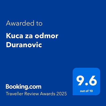 Kuca Za Odmor Duranovic Lägenhet Kladovo Exteriör bild